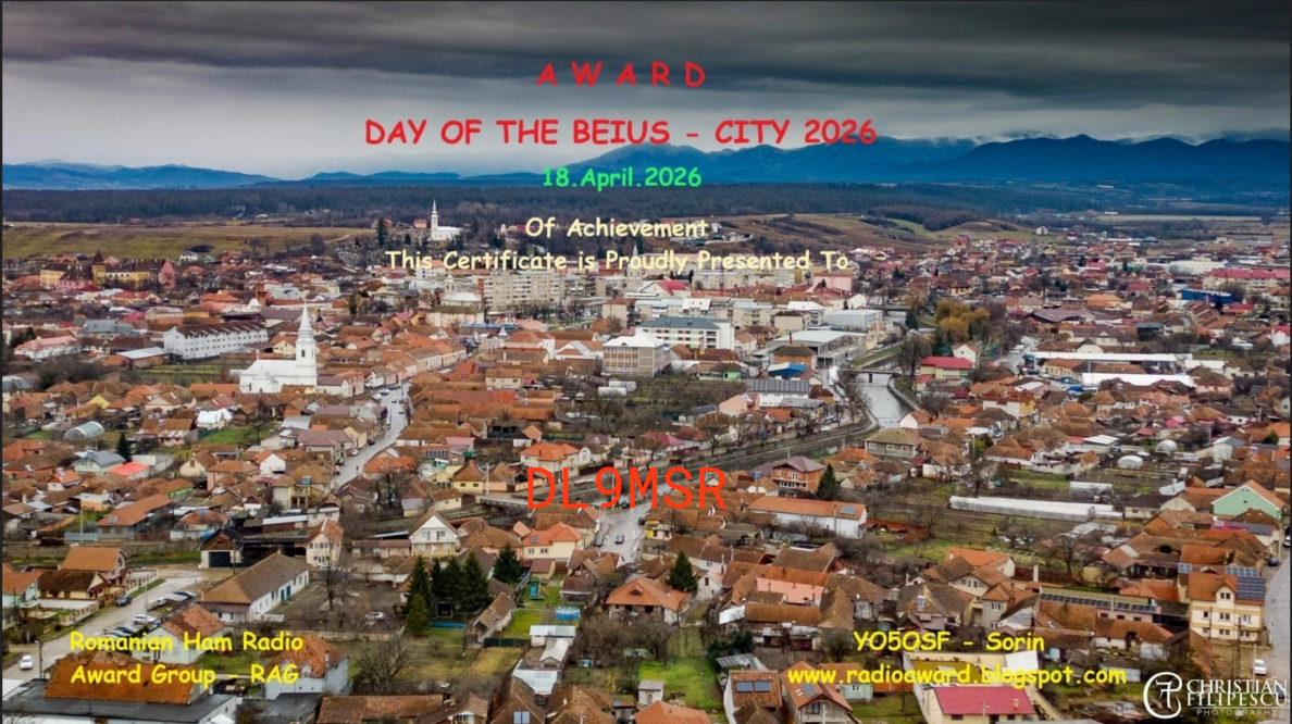 Day of beius - city 2026 award