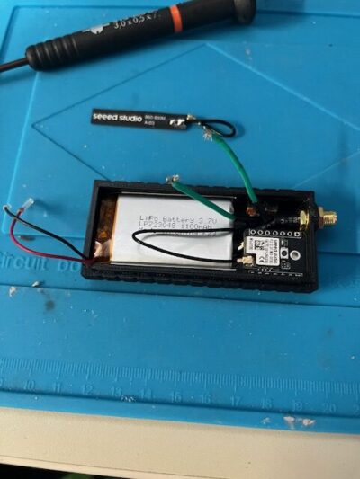 3D-Druck Gehäuse mit Akku und Antenne Bild 3